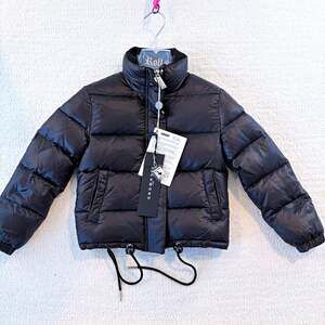 John Richmond Boys Down Puffer Jacket Black 6Y NWT British-Italian designer